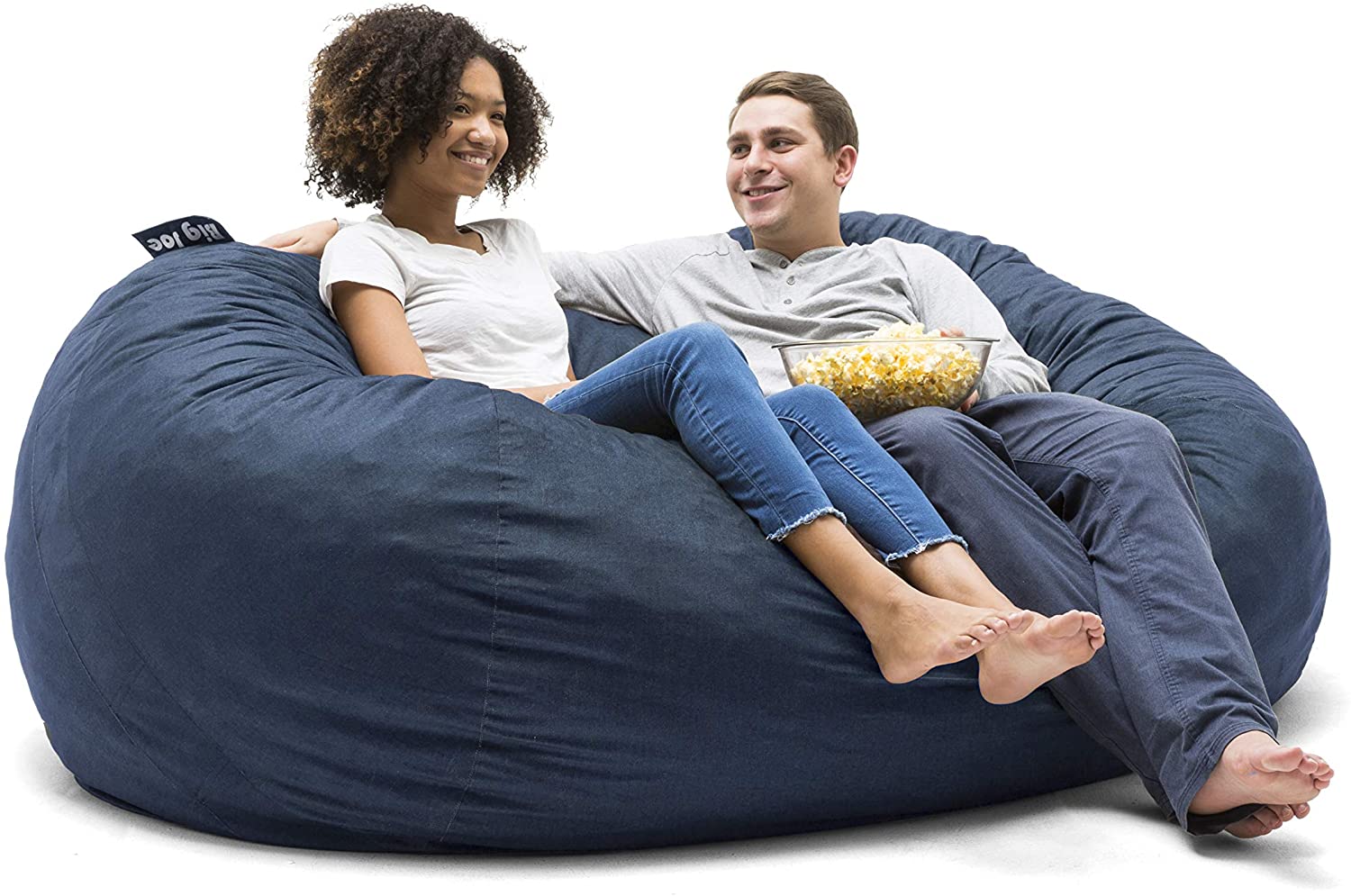 8 Best Giant Bean Bag Chairs Of 2021 For Superb Comfort   Big Joe Lenox Fuf Foam Filled Bean Bag 