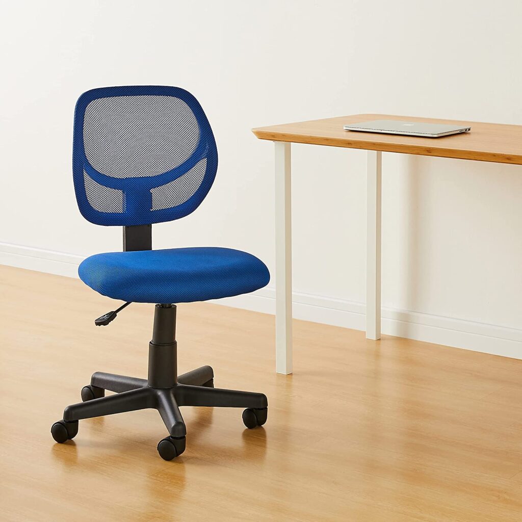 Amazon Basics Low-back armless office desk chair