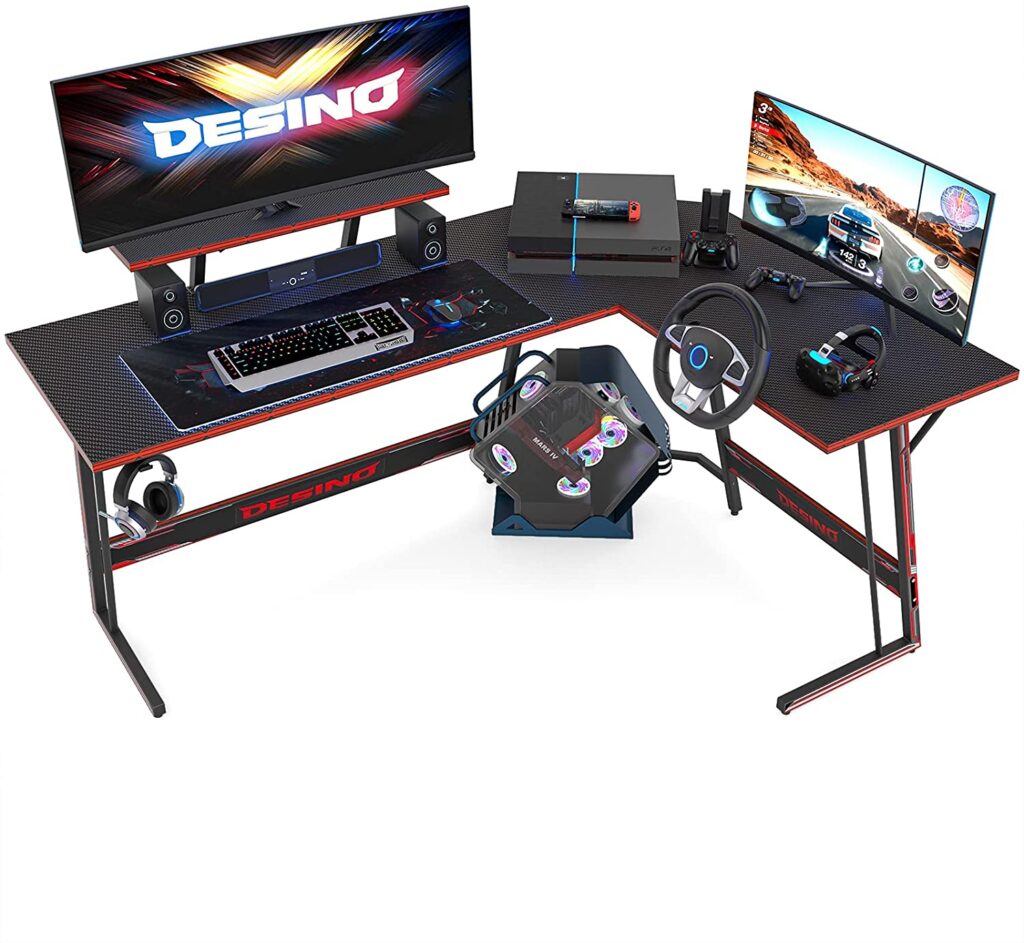 DESINO Large L Shaped Gaming Desk