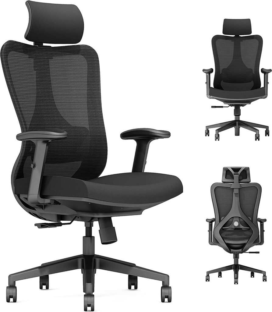 Defy ergonomic high back office chair